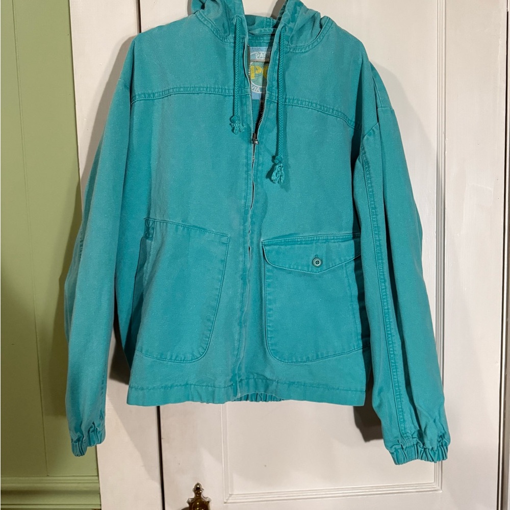 Pacifica PCH Via Strada 100% cotton hooded windbreaker.